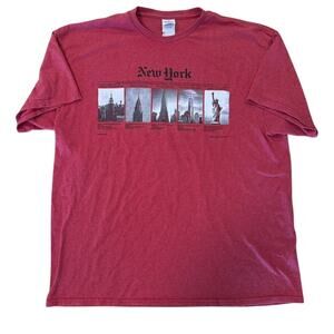 Vintage Red New York TShirt‎ size XL